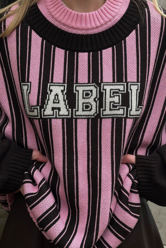 Cвитшот вязаный BROWN\PINK