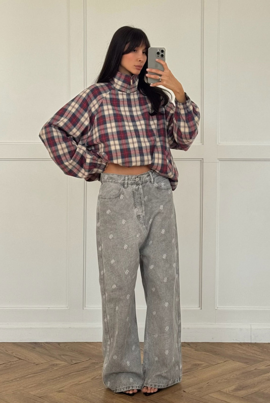 Олимпийка в клетку