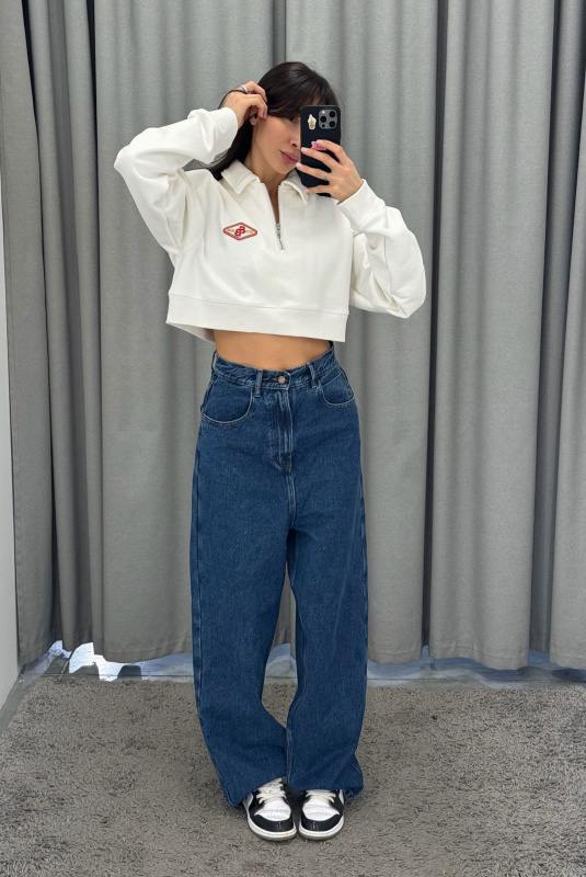 Джинсы на высокой посадке