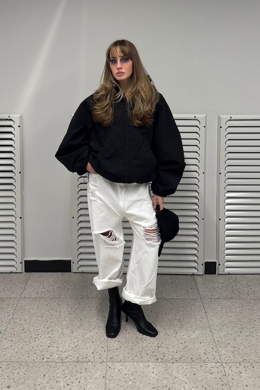 Джинсы рваные