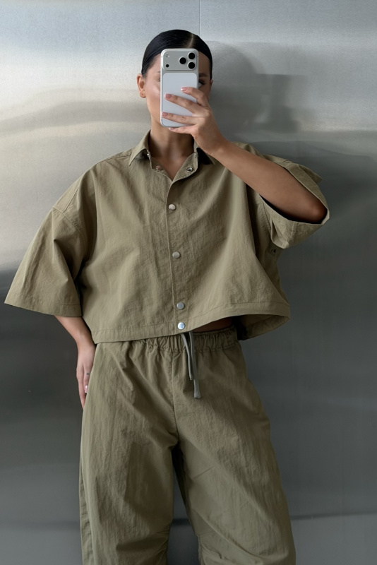 Рубашка плащевая на кулисе