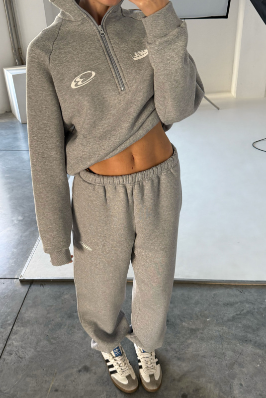 Джоггеры на узкой резинке Fleece GREY