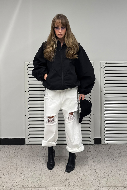 Джинсы рваные