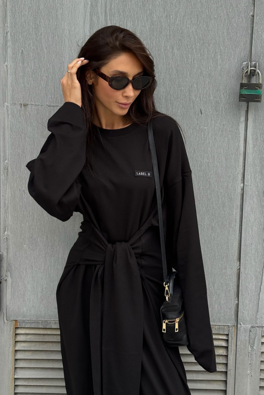 Платье объемное BLACK