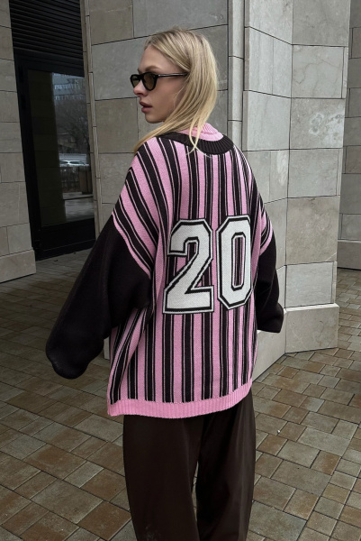 Cвитшот вязаный BROWN\PINK