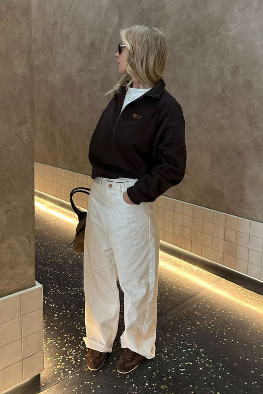 Джинсы на низкой посадке (белые)