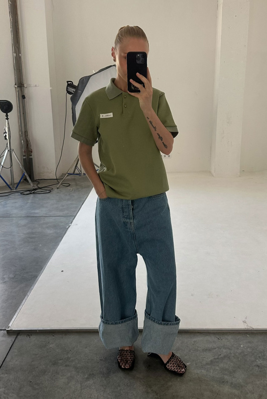 Футболка поло (светло-зеленая)