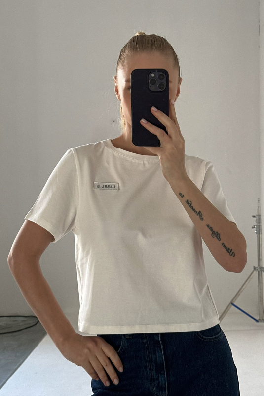 Футболка укороченная WHITE