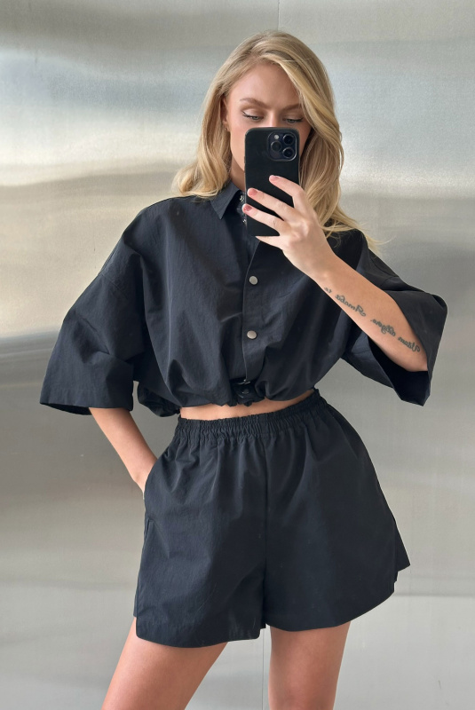 Рубашка плащевая на кулисе