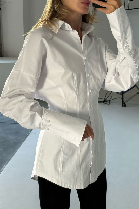 Рубашка приталенная WHITE