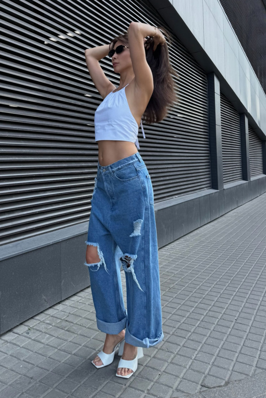 Топ на завязках из хлопка WHITE