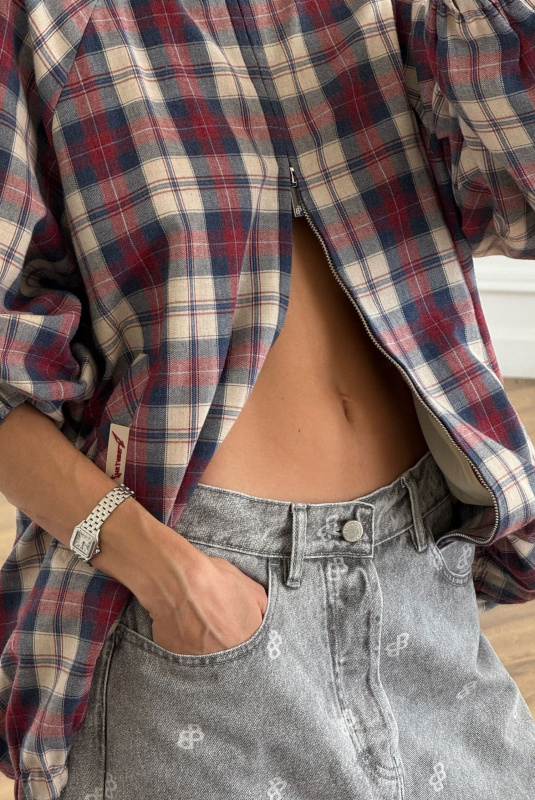 Олимпийка в клетку