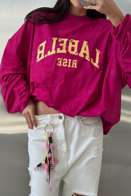 Свитшот с защипами тонкий