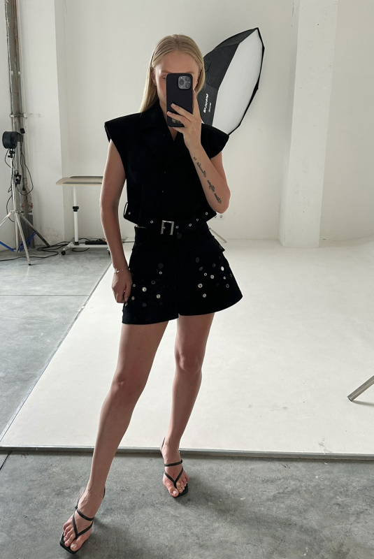 Шорты ''Metal Muse" Черный ULLA & LABEL .B