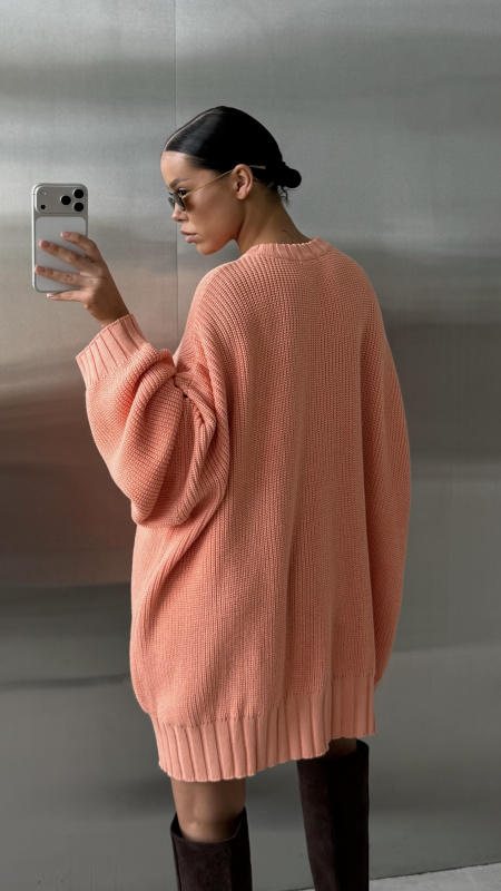 Джемпер обьемный вязаный