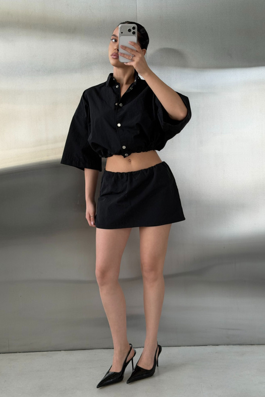 Рубашка плащевая на кулисе