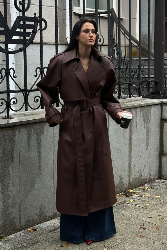 Тренч кожаный ULLA & LABEL .B Тренч кожаный ULLA & LABEL .B