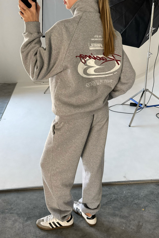 Джоггеры на узкой резинке Fleece GREY