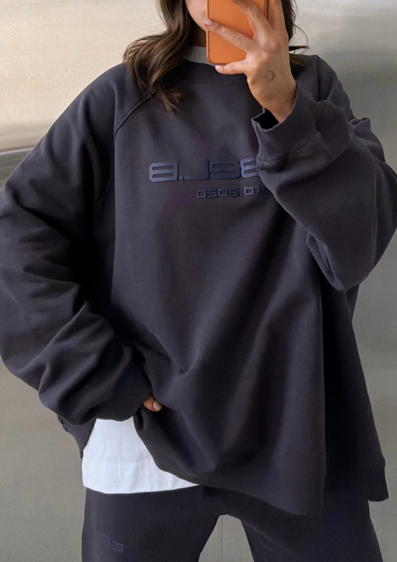 Свитшот овер фит (серый)