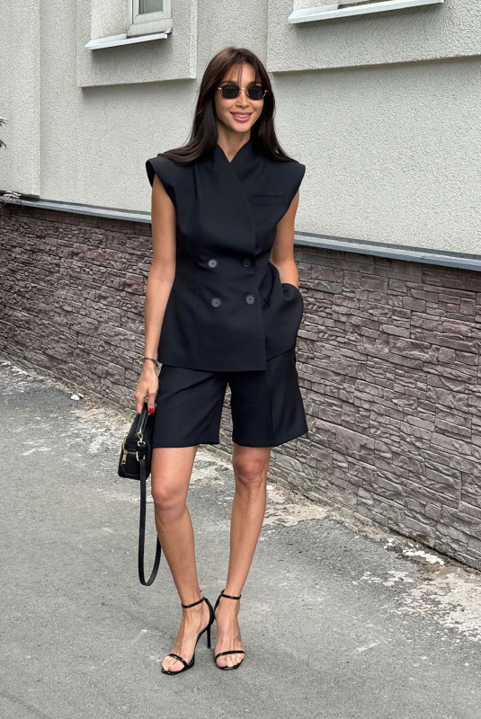 Жилет "Stephanie" Черный