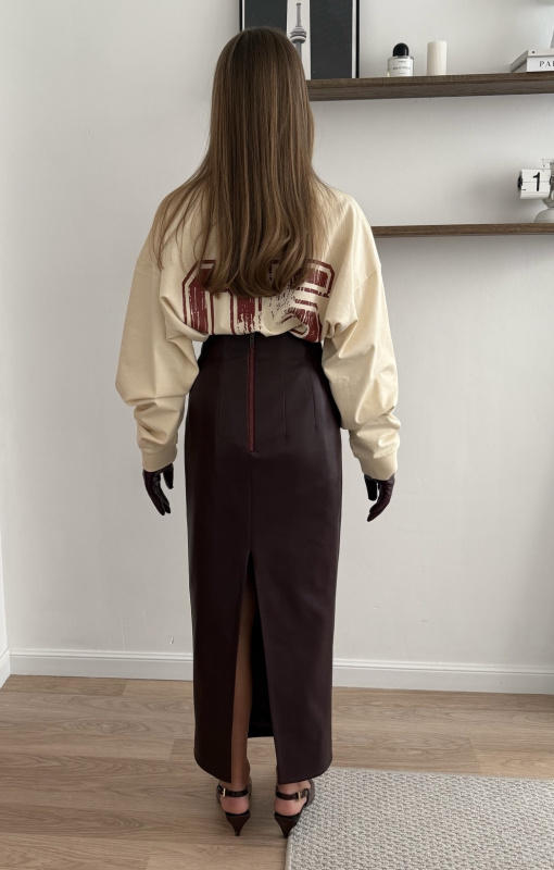 Лонгслив объемный (молочный)