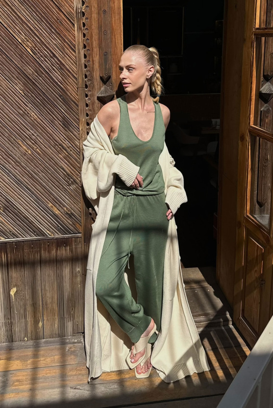 Кардиган длины макси ECRU