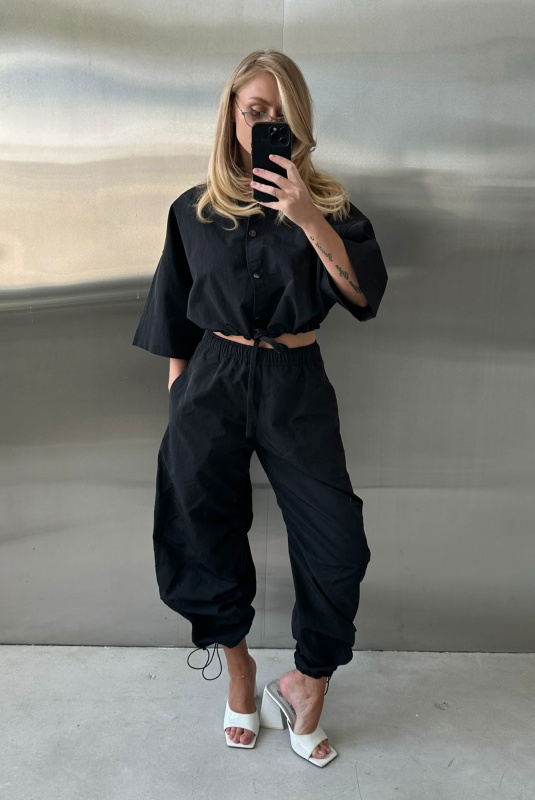 Брюки «бананы» плащевые