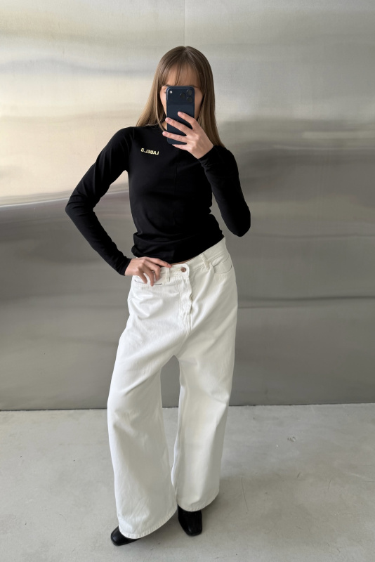 Лонгслив слим-фит