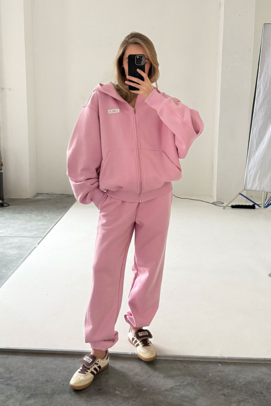 Джоггеры на узкой резинке LIGHT PINK