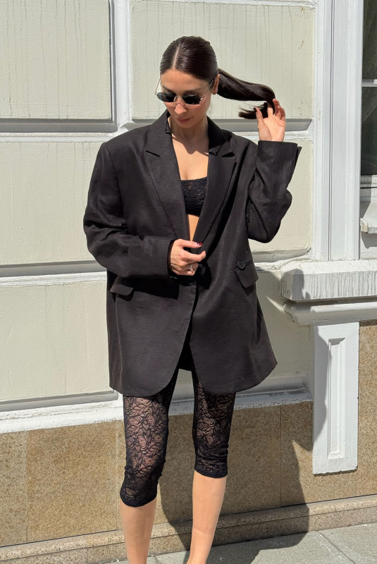 Топ из гипюра BLACK