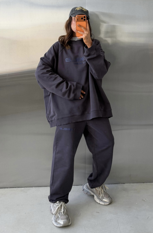 Свитшот овер фит (серый)