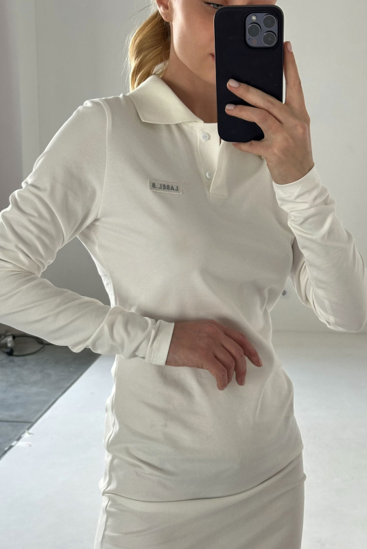 Платье поло WHITE