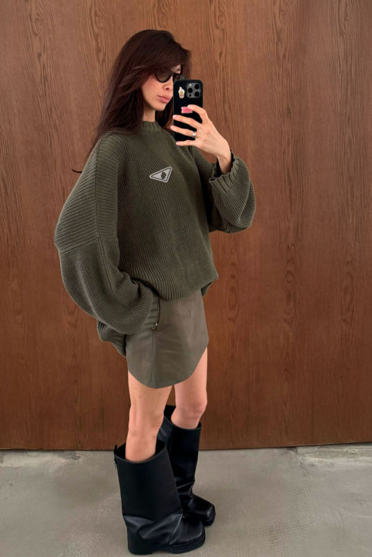 Юбка мини KHAKI