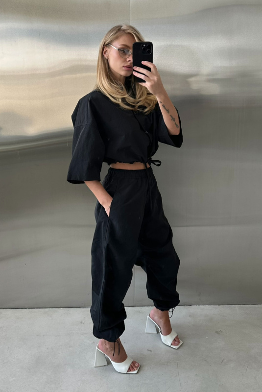 Рубашка плащевая на кулисе