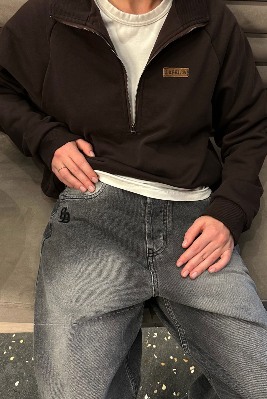 Джинсы на низкй посадке GREY