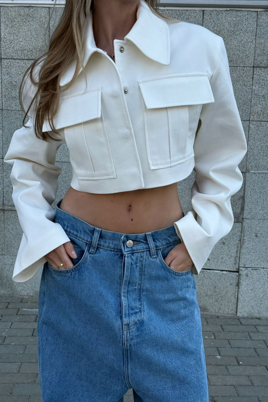 Рубашка укороченная белый ULLA & LABEL .B