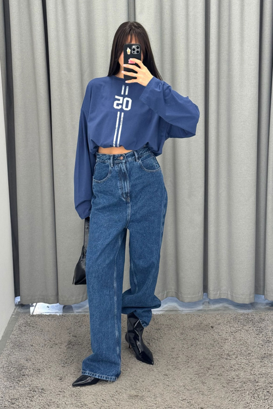 Джинсы на высокой посадке