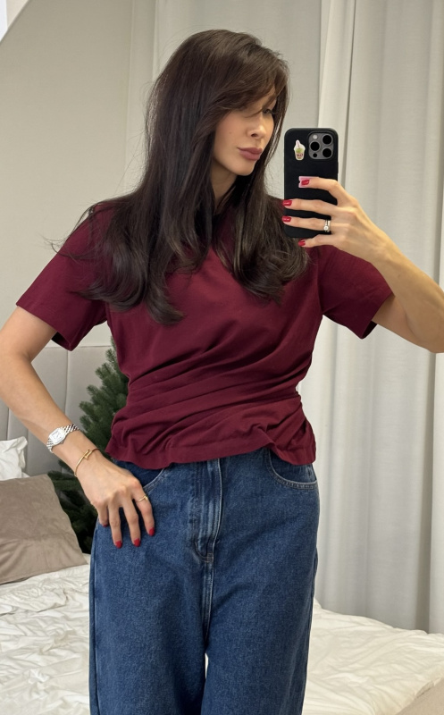 Футболка TWIST BURGUNDY