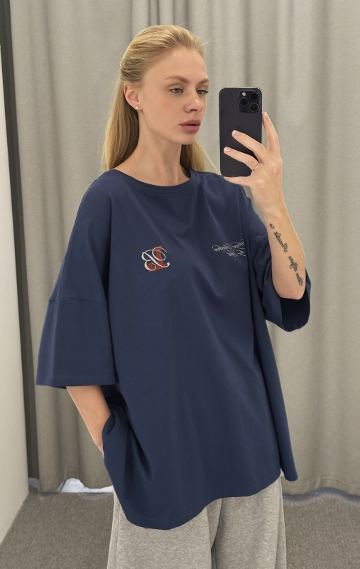 Футболка объемная HERITAGE BLUE