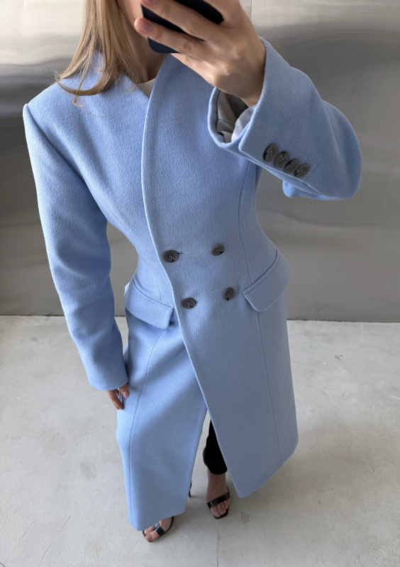 Пальто "Stephanie" голубое