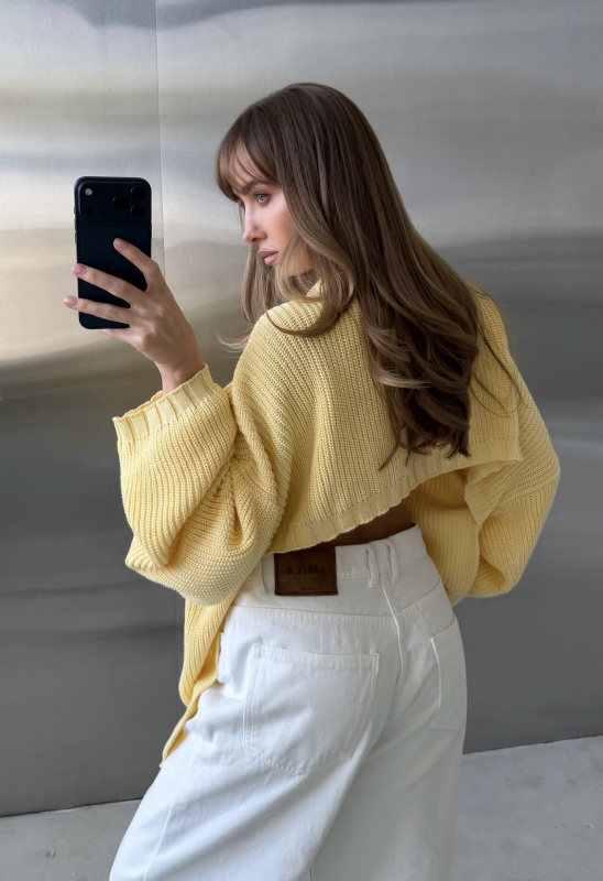 Джемпер с открытой спиной