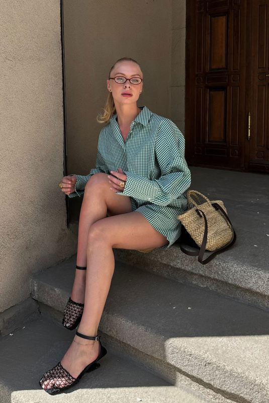 Рубашка объемная из хлопка GREEN Рубашка объемная из хлопка GREEN