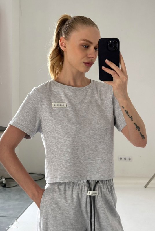 Футболка укороченная GREY