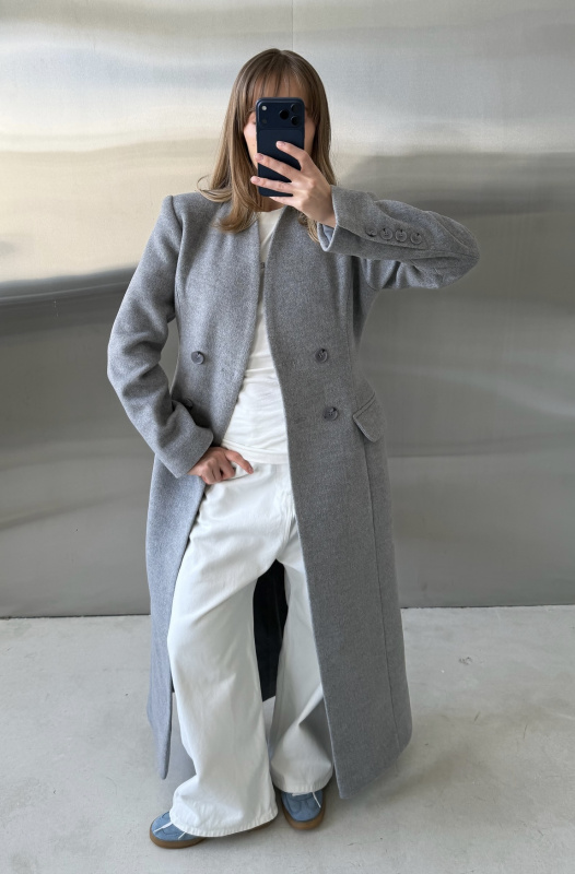 Пальто "Stephanie" серое