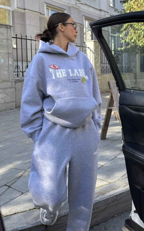 Худи с карманом Fleece GREY