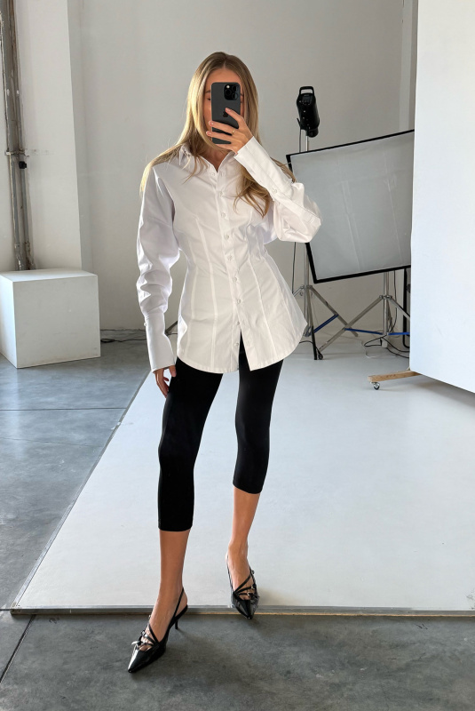 Рубашка приталенная WHITE