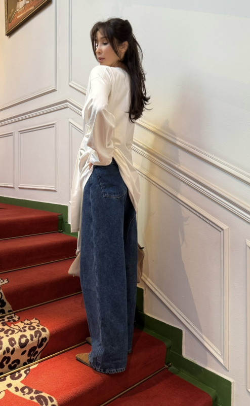 Лонгслив объемный с завязками WHITE