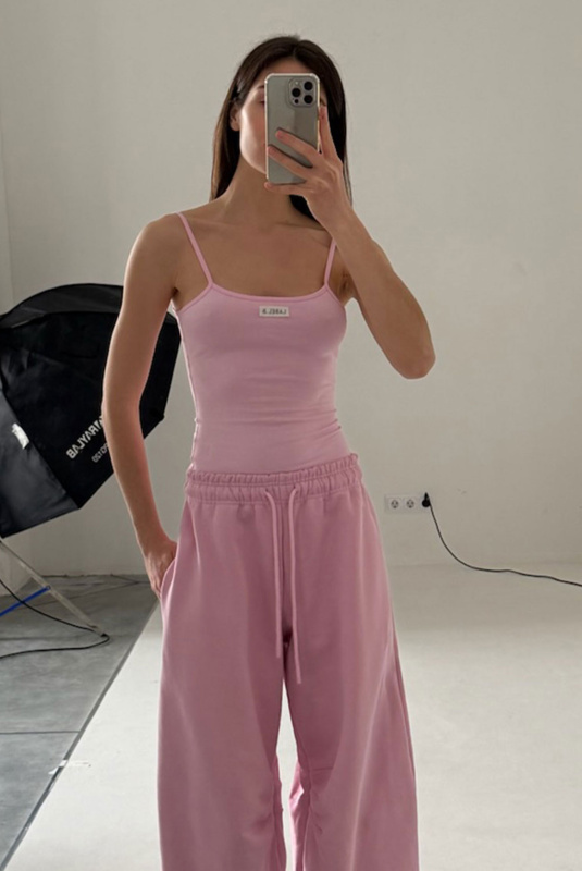 Майка на бретелях LIGHT PINK Майка на бретелях LIGHT PINK