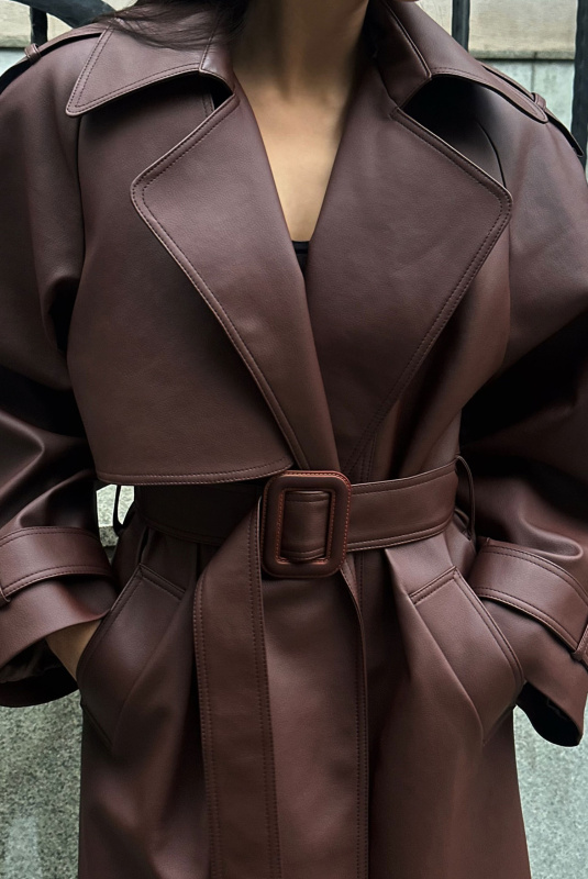 Тренч кожаный ULLA & LABEL .B Тренч кожаный ULLA & LABEL .B