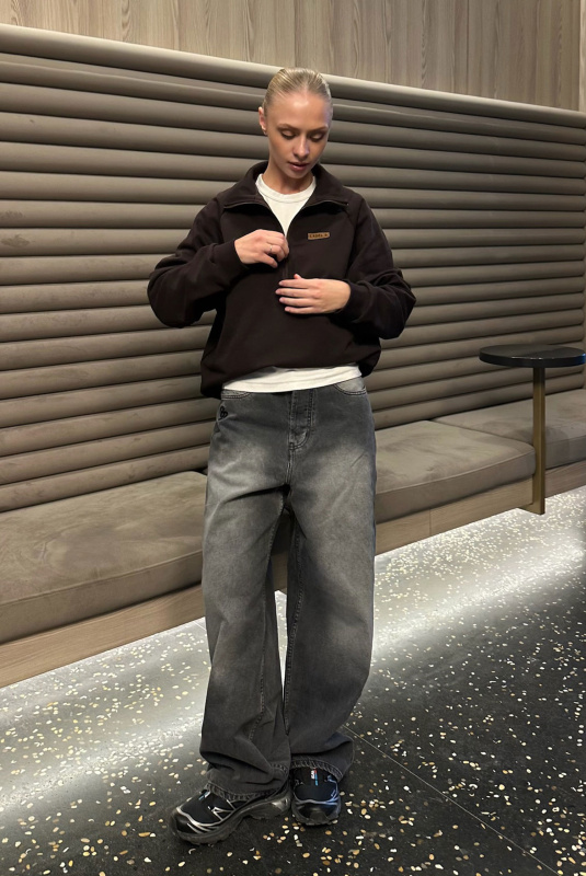 Джинсы на низкй посадке GREY